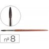 Pincel acuarela Liderpapel Nº 8 madera