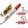 Rotulador Bic Velleda punta biselada 5,9 mm rojo para pizarra blanca