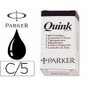 Tinta estilografica Parker negra