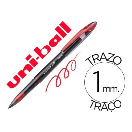 Bolígrafo Uni-ball roller 1 mm retráctil UB-188-L tinta rojo