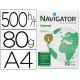 Papel Fotocopiadora Navigator A4 80 gr.