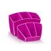 Organizador sobremesa CEP 143x158x93 mm 8 Compartimentos Plástico color Rosa