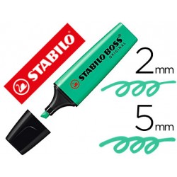 Rotulador Stabilo Boss 70 turquesa fluorescente