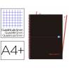 Cuaderno Oxford Ebook 1 DIN A4+ Negro y Rojo 80 hojas Tapa Extradura Cuadricula 5 mm